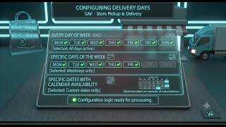 How to Configure Delivery Days for Local Delivery in Shopify | GAF Store Pickup & Delivery APP