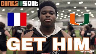 FRENCH MONSTER: Miami Hurricanes Turn Up Heat on 6’6, 340 5 star OL Ismael Camara