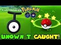 UNOWN "T" CAUGHT IN POKEMON GO POKEMON GO SAFARI ZONE