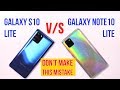 Samsung Note10 Lite vs S10 Lite: Camera Comparison | FULL Pros and Cons | Gaming Test [Hindi]