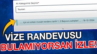 VİZE RANDEVUSU BULAMAYANLAR BURAYA - TÜM SHENGEN ÜLKELERİ