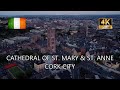 Cathedral of st mary  st anne cork city county cork ireland  4k dji mini 2 drone footage
