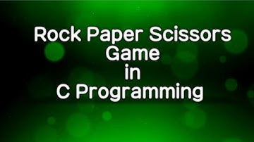 Rock paper Scissors Game using C programming | Login system | Mister Genius