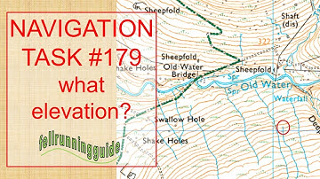Navigation Task 179 #mapreading #contourlines #navigation
