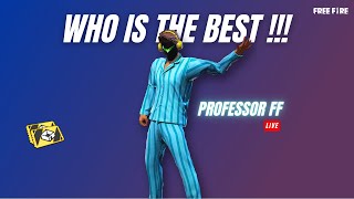 Guild Members Gameplay Test Free Fire Max | Professor FF | Free Fire Live.