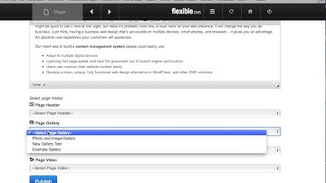 CMS Content Management System Tutorial How to Add a new image gallery and insert into page content