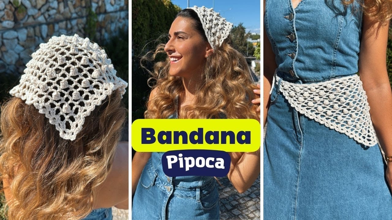 Bandana Crochê Tutorial