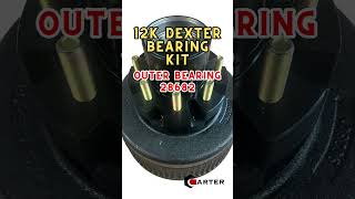 dexter 12k trailer axle hub bearings & seal - same as carter trailer axles