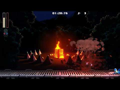 Mega Man 11 - Torch Man Buster Breakdown Gold 7