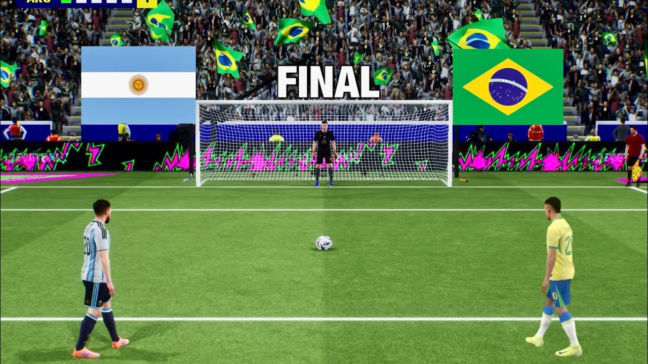 NEYMAR VS MESSI | BRAZIL VS ARGENTINA PENALTY SHOOTOUT | eFOOTBALL