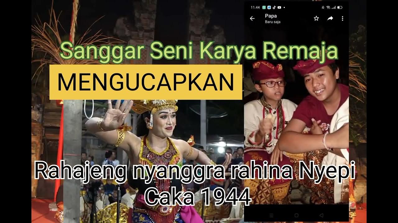 RAHAJENG Nyanggra Rahina Nyepi Caka 1944 YouTube
