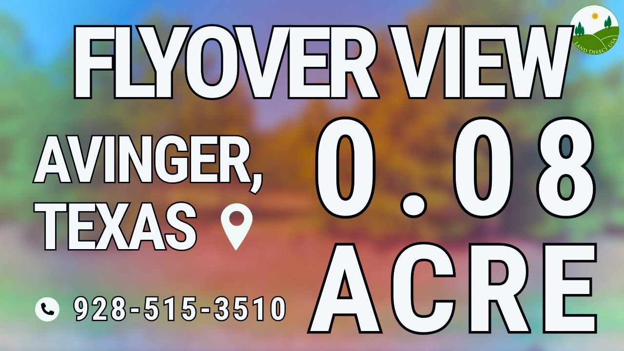 Fly Over - 0.08  acre land for sale in Avinger, Texas [12117]