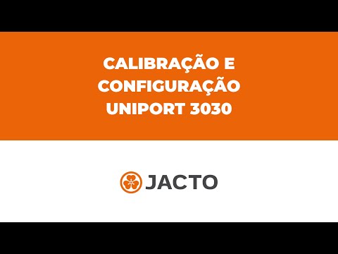 Calibração e configuração | Uniport 3030