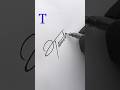 T Letter Signature Style Signature Writing Howtosign