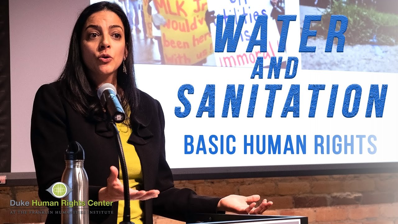 Sharmila L Murthy Access To Safe Water Sanitation A Human And Civil Rights Perspective Youtube