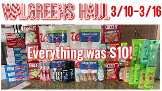 Walgreens haul 3/103/16! Everything was only $10! | Super good deals this week