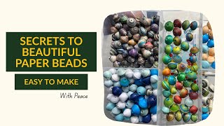 Secrets to rolling beautiful paper beads (full video) 