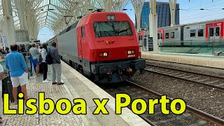 Viagem de trem de LISBOA até PORTO 🚊Do Aeroporto até a estação São Bento