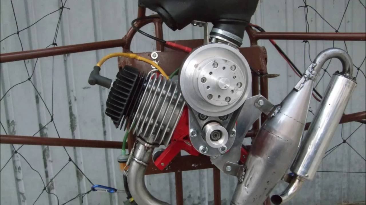 Paramotor homemade two stroke 125cc part1