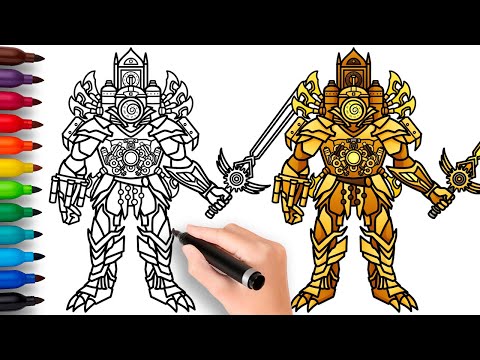HOW TO DRAW UPGRADED CLOCKMAN TITAN Skibidi Toilet Multiverse Easy Step By Step Drawing 