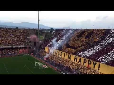 Salernitana - Casertana, coreografia in Curva Sud