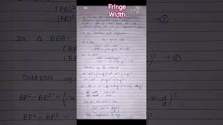 # fringe Width# important topic # bsc 4 sem # 2026 kuk University # physics #by physics with m6