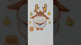 Cute Christmas Reindeer Cartoon Animation | Festive Holiday Character