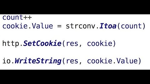 Creating A Counter With Cookies using Golang