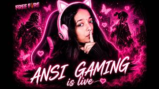 FREE FIRE LIVE GIVEAWAY CUSTOM ROOM 😍! FF LIVE REDEEM CODE GIVEAWAY WITH CUTE GIRL! CUTE ANSI GAMING