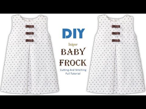 box pleated baby frock