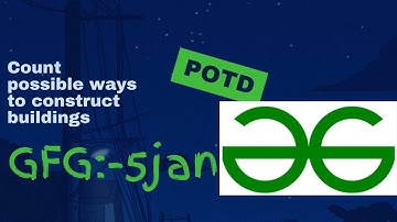 Count possible ways to construct buildings.