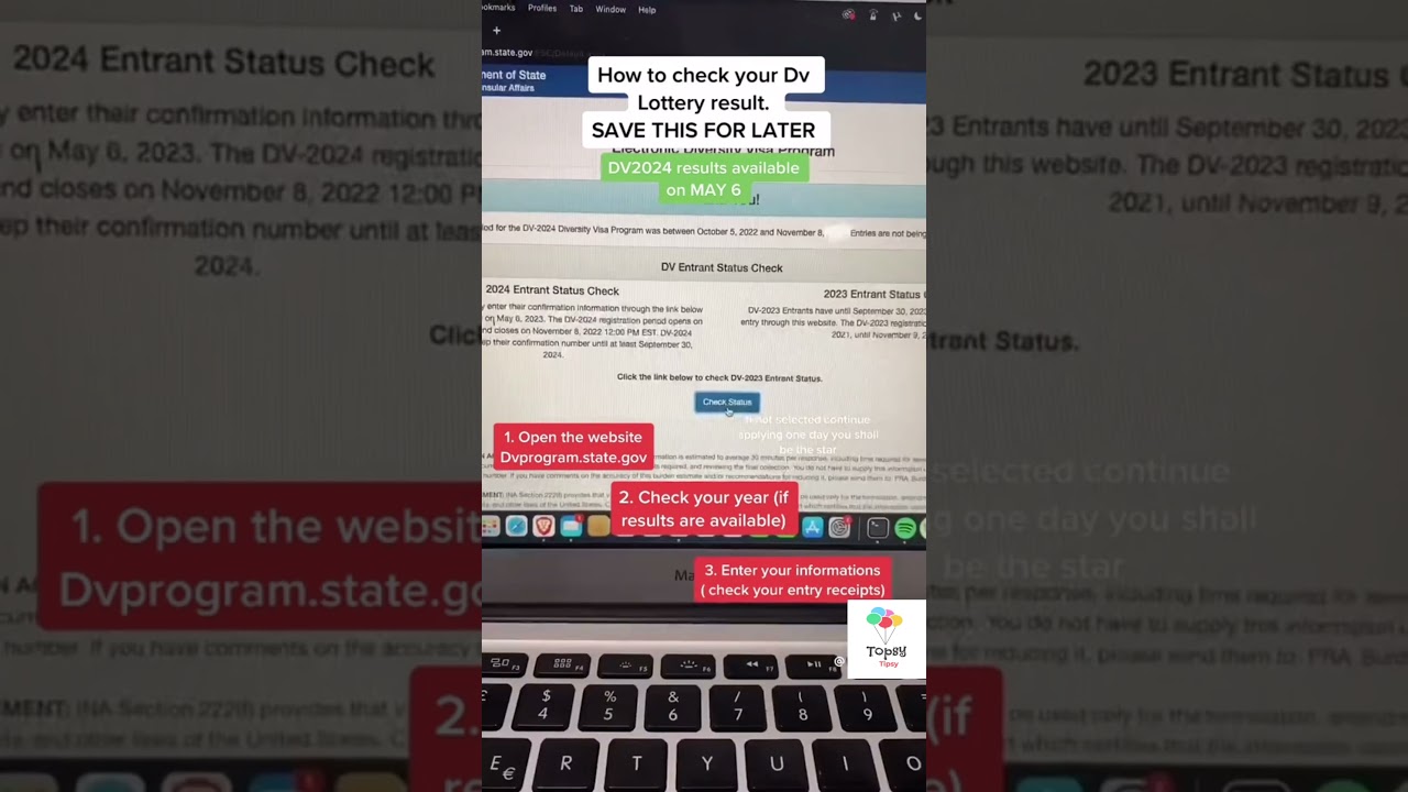 How to check DV lottery result || 