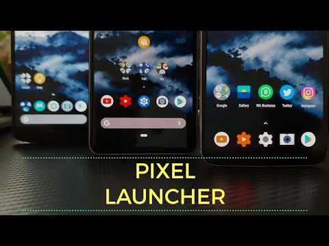 apk mode launcher dark Pixel Rootless   with P Android Dark 3 Launcher 9.0 Mode (Pie) YouTube