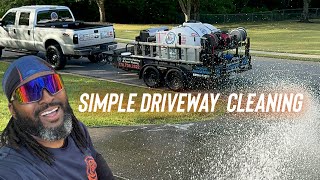 Satisfying Driveway Cleaning made me $1000 ​⁠#pressurewashing #drivewaycleaning ​@powerwashingproga