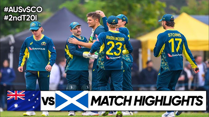Australia vs Scotland 2nd T20 Highlights 2024 | AUS vs SCO 2024 | AUS vs SCO 2nd T20 Highlights 2024