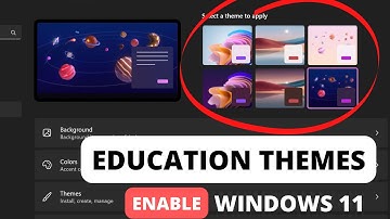 How to Enable Hidden Education Themes in Windows 11 22H2