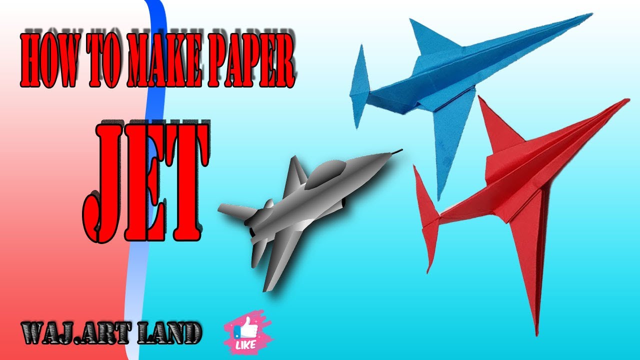 HOW TO MAKE COOL PAPER JET PAPER JET YouTube