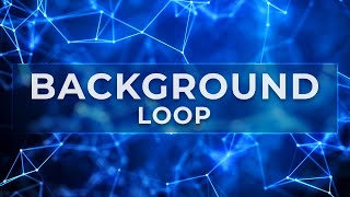 4K 60FPS Macro Plexus Blue Looped Background. Lines and Points Animation Footage - Screensaver