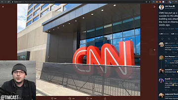 CNN Literally BUILDS A WALL Around Its HQ In Fear Of Rioters On Juneteenth