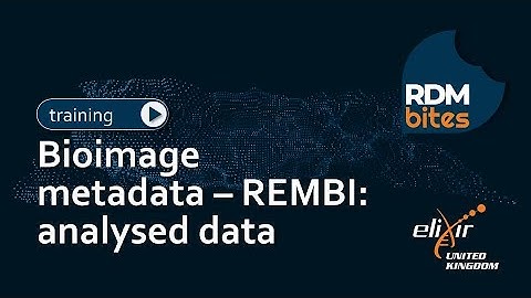RDMbites | Bioimage metadata – REMBI: analysed data