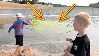 Cast Netting Spillway Monsters!