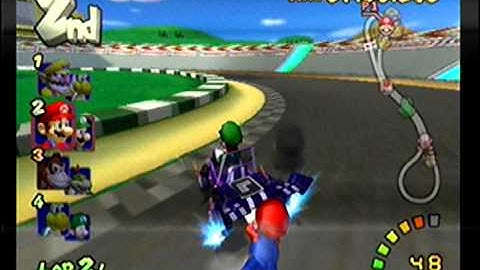 Mario Kart Double Dash Two Blue Shell Hit