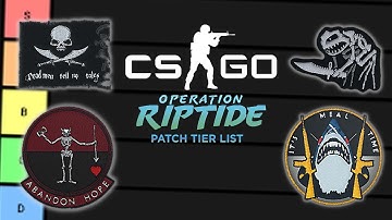 CSGO Operation Riptide Patches Tier List