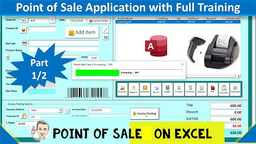 Point of Sale Application in Excel vba - Small Business Setup - Advance Excel vba application #vba