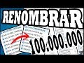 ►►Como Renombrar Archivos MASIVAMENTE