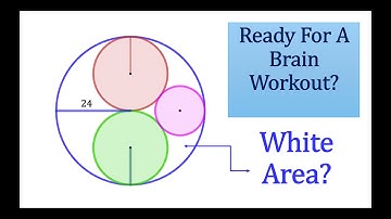 Find the White Area Inside Circles! | Fun Math Puzzle for Brain Training