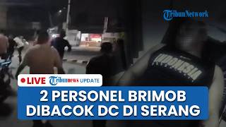  2 Brimob Polda Banten Dikeroyok U0026 Dibacok Debt Collector Saat Penarikan Kendaraan Di Serang