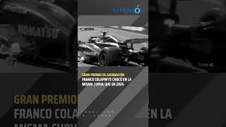 Franco Colapinto chocó en la misma curva de Baku que en 2024