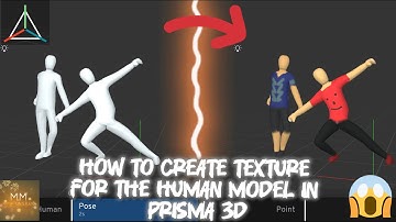 How to create a suitable texture for human model in prisma 3d | M.M ANIMATION STUDIO | #prisma3d