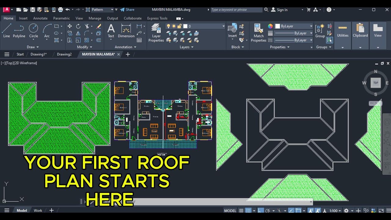 AutoCAD Roof Plan + Elevation: The Easiest Method Explained
